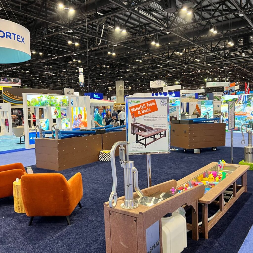 Cadron Creek Play Booth Setup at IAPPA Conference in Orlando, Florida