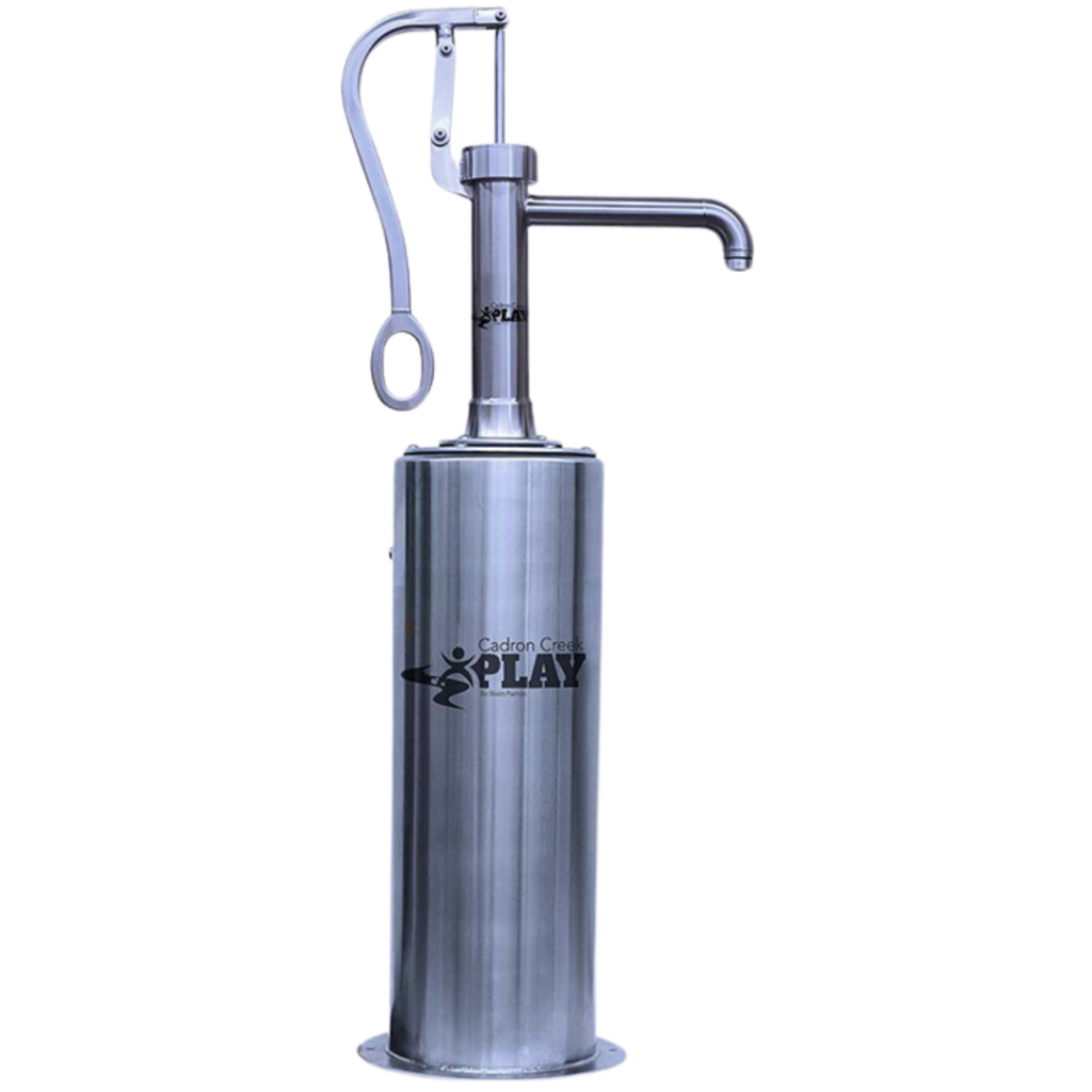 Pump-n-Play modular water play system by Cadron Creek Play – Made in the USA.