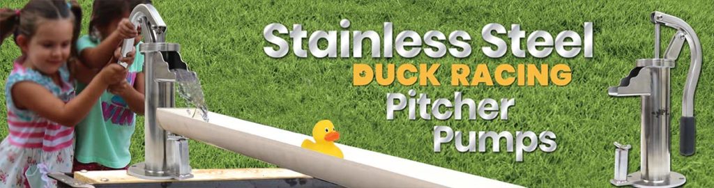 Stainless steel duck racing pitcher pump